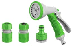 KIT PISTOLA RIEGO PLAST. 5 FUNC. ø 1/2 C/ACOPLES "KLOSS GARDEN"