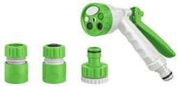 KIT PISTOLA RIEGO PLAST. 9  FUNC. ø 1/2 C/ACOPLES "KLOSS GARDEN"