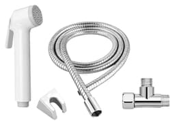 BIDET MANUAL BCO C/FLEXIBLE, SOPORTE Y TEE "KLOSS"