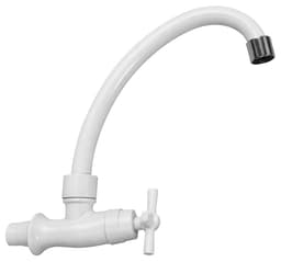 CANILLA PARED 1 AGUA PLAST. BCA "J" VOL. CRUZ "KLOSS"  *10*