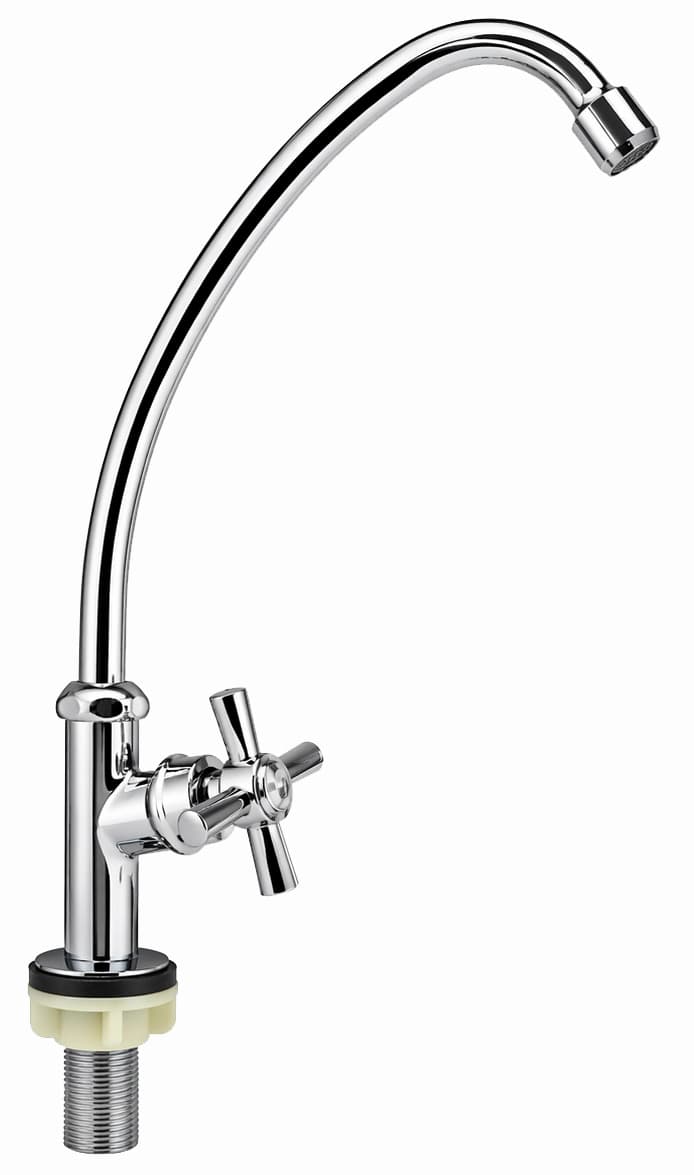 CANILLA MESADA 1 AGUA METAL. CR "J" VOL. CRUZ "KLOSS"