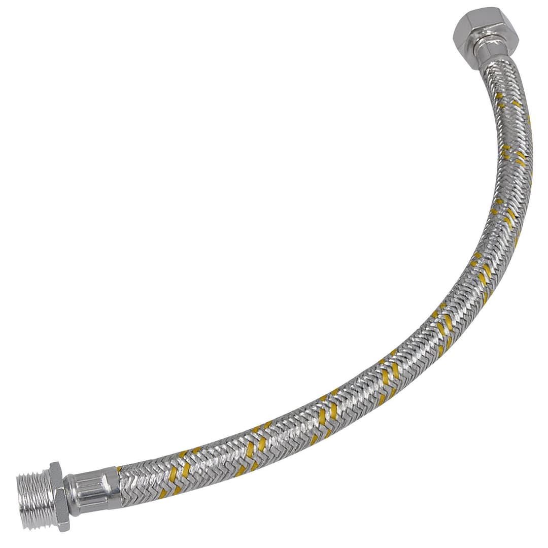 FLEXIBLE MALLADO GAS TCA AC. INOX. ø 1/2 x 120  *10* "KLOSS"