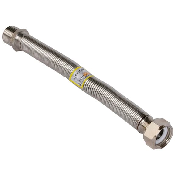 FLEXIBLE ACERO APROB. GAS ø 3/4 × 20-42  "DINATECNICA"