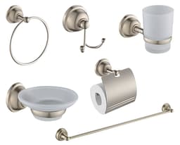 GANTE, KIT ACCES. 6 PZAS CR. P/BAÑO "KLOSS"