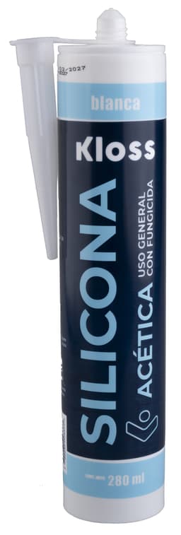 SILICONA ACETICA BCO × 280 ml "KLOSS"  *24*