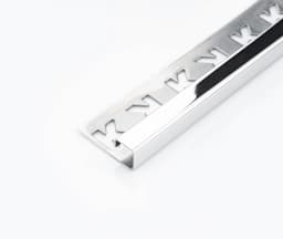 PERFIL AC. INOX. TERM.CUAD. 10mm x 2,5 Mt "KLOSS"  (5)