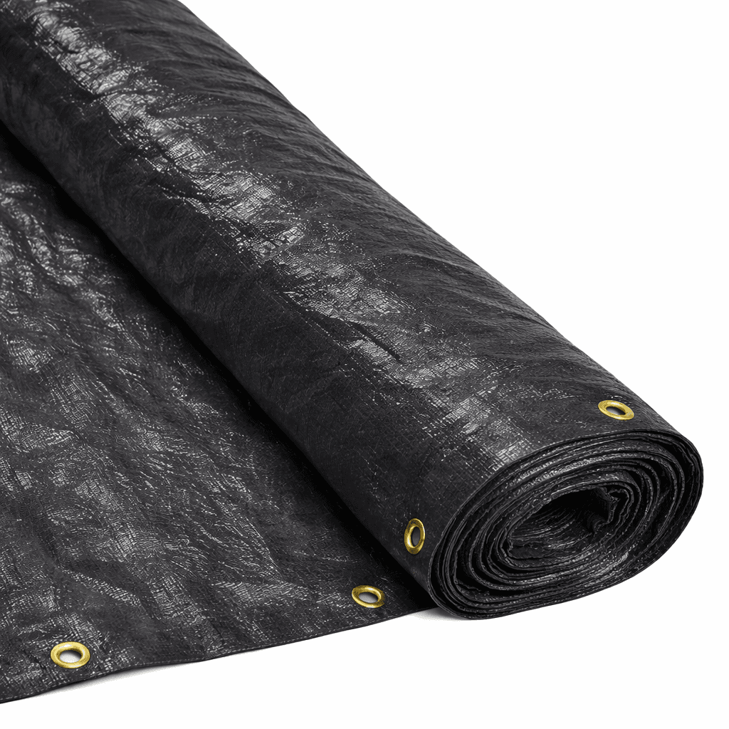 RAFIA CUBRECERCO NEGRA C/OJAL 1.40 x 50 Mt "KLOSS"