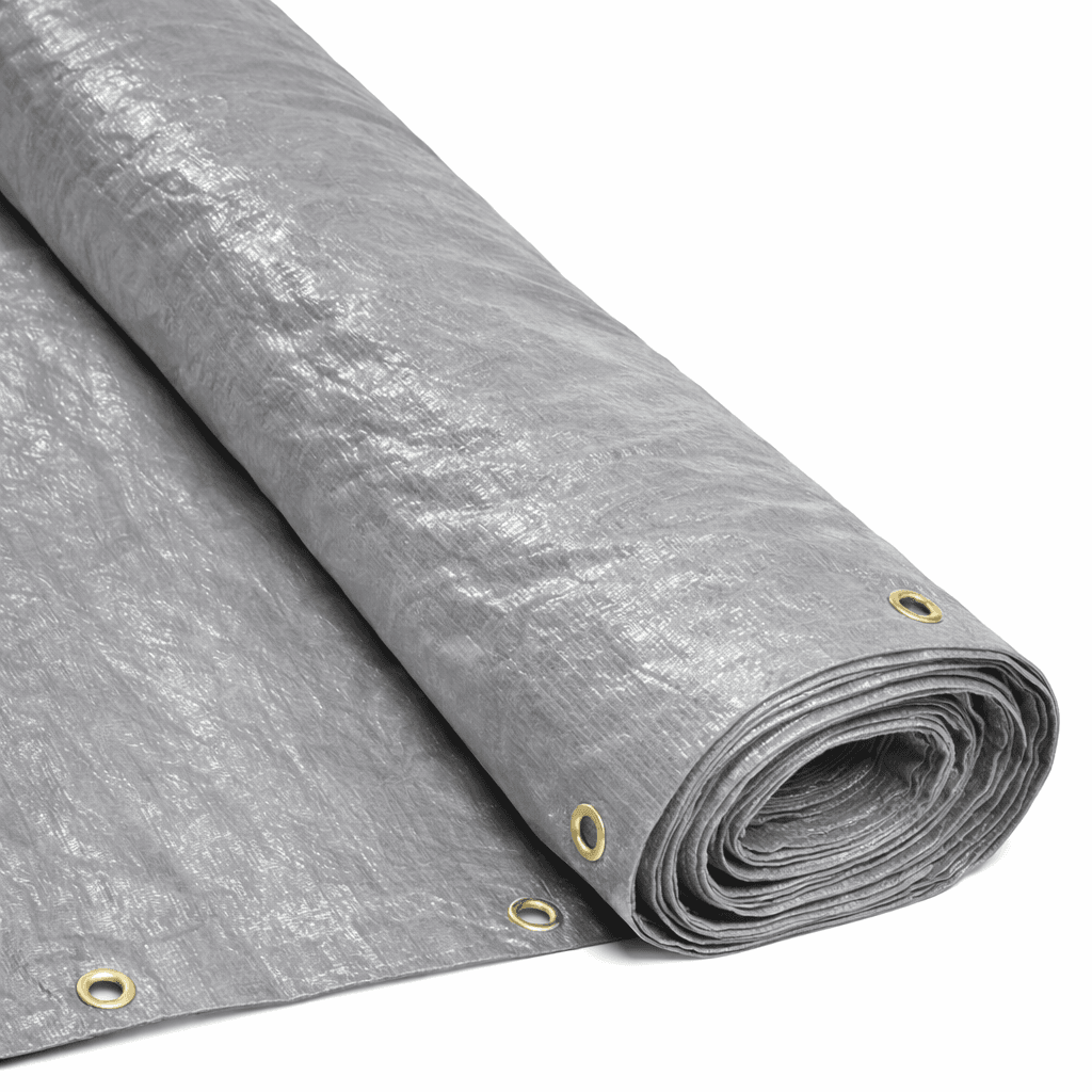 RAFIA CUBRECERCO GRIS C/OJAL 1.40 x 50 Mt "KLOSS"