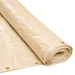 RAFIA CUBRECERCO BEIGE C/OJAL 1.40 x 50 Mt "KLOSS"