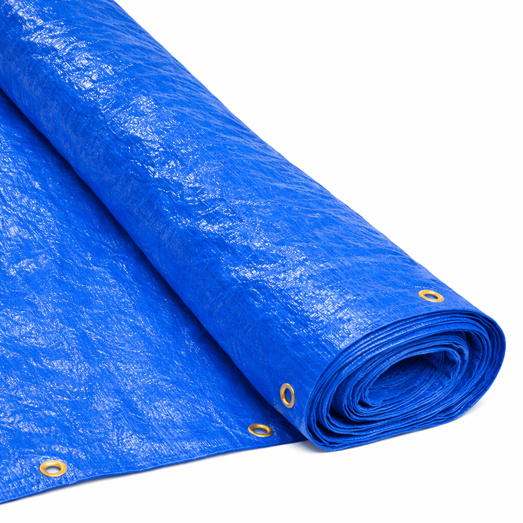 RAFIA CUBRECERCO AZUL C/OJAL 1.40 x 50 Mt "KLOSS"