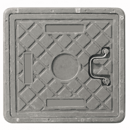 TAPA RESINA P/CAMARA 25 x 25 GRIS, "KLOSS"
