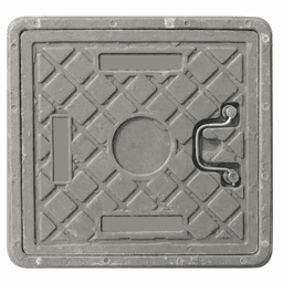 TAPA RESINA P/CAMARA 30 x 30 GRIS, "KLOSS"
