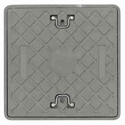 TAPA RESINA P/CAMARA 50 x 50 GRIS, "KLOSS"
