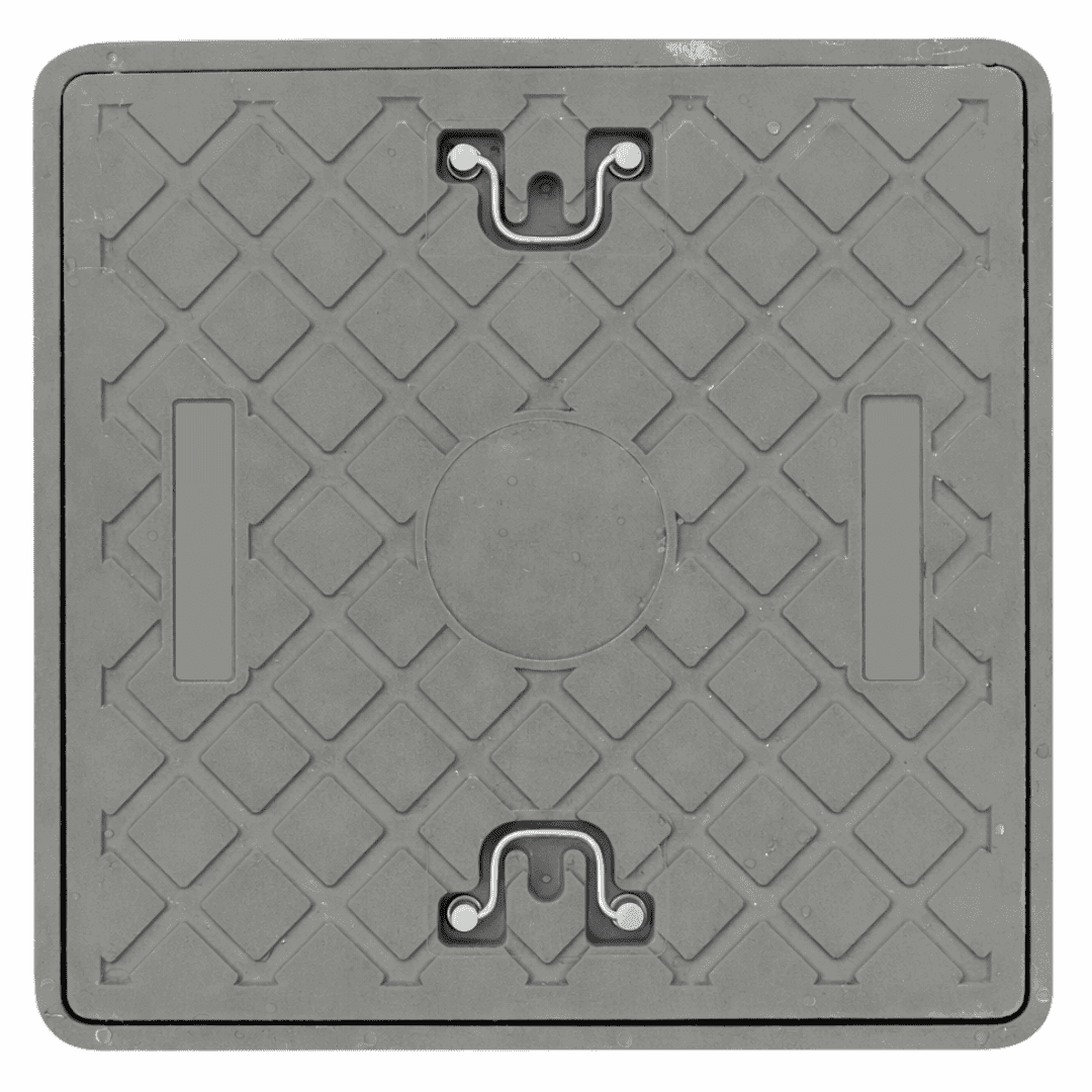 TAPA RESINA P/CAMARA 60 x 60 GRIS, "KLOSS"
