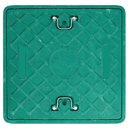 TAPA RESINA P/CAMARA 40 x 40 VERDE, "KLOSS"
